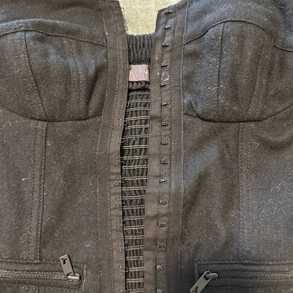 Aritzia Black Strapless Corset Top - Picture 2 of 3